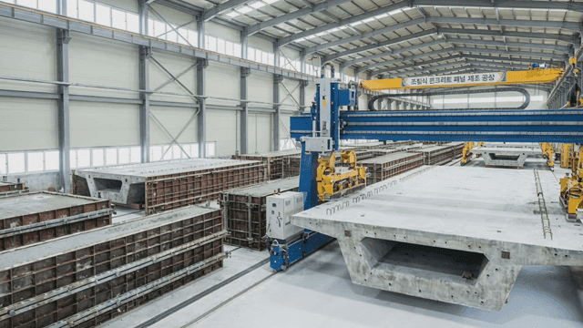 Concrete panel manufacturing facility