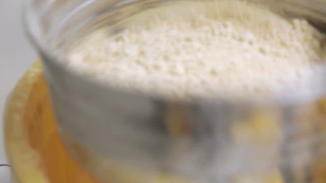 Fine powder sieved through a sieve