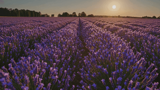 Vast lavender field