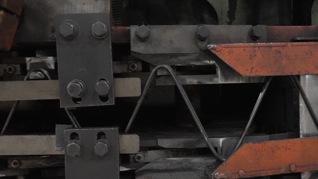 Industrial machine operating in a factory