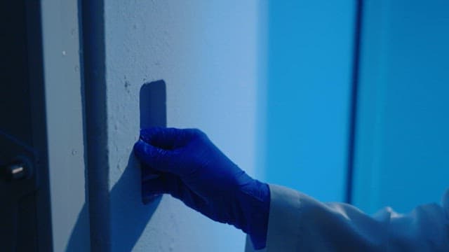 사람들의 DNA 데이터베이스 샘플들이 모여 있는 냉동고