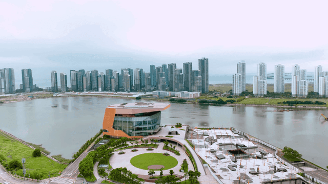Modern cityscape with high-rise buildings