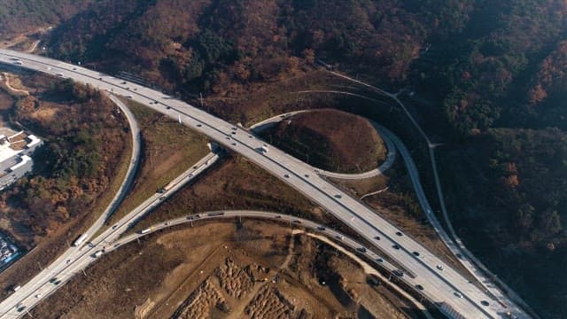 Busy Highway Intersection