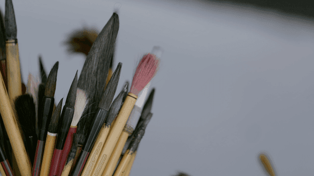 Collection of various brushes