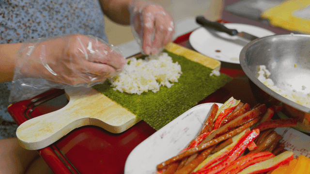 김밥 재료 준비하기