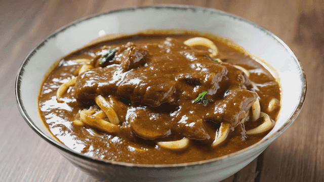 Bowl of Japanese-style curry udon