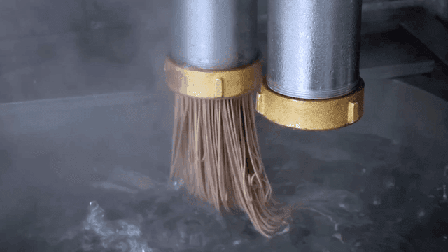 기계에서 나오는 면