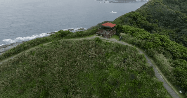 Person walking on a mountain path