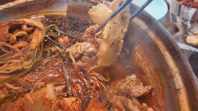 Cod soup with fried cod