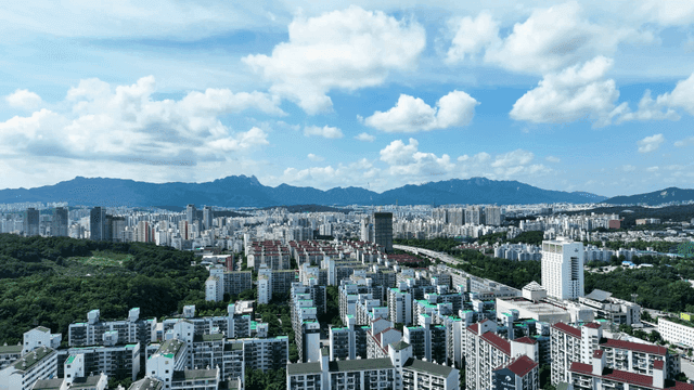 Apartment complex under clear sky