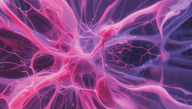 생동감 있는 분홍색과 보라색 플라즈마 패턴