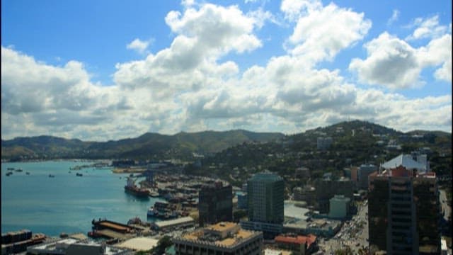 해안 도시의 전망