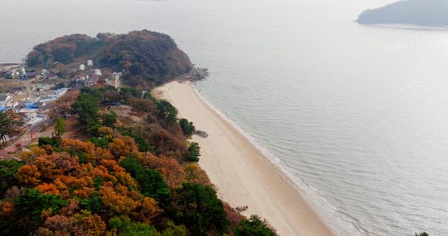 Autumn-Colored Forests and Coastal Villages