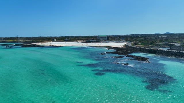 Clear beach with turquoise waters