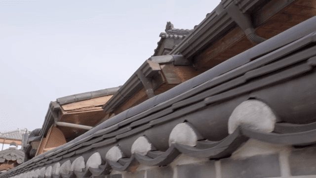 Traditional hanok with tiled roof