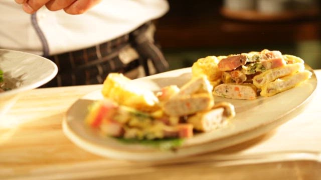 Seasoned Spring Vegetables Arranged Neatly on a Plate