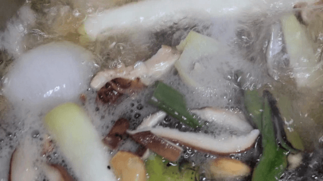 Ingredients boiling in a pot