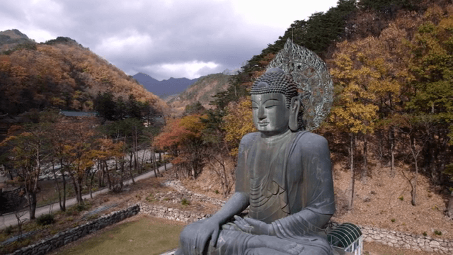 산속의 큰 불상