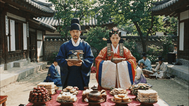 Traditional Korean wedding ceremony