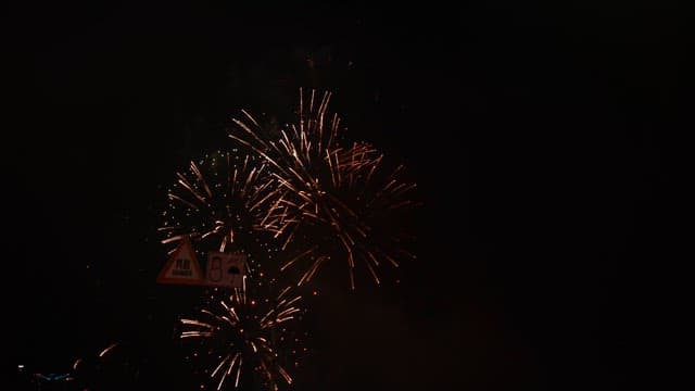 밤하늘을 밝히는 불꽃놀이