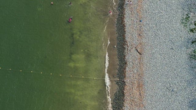 People enjoying a day at the beach