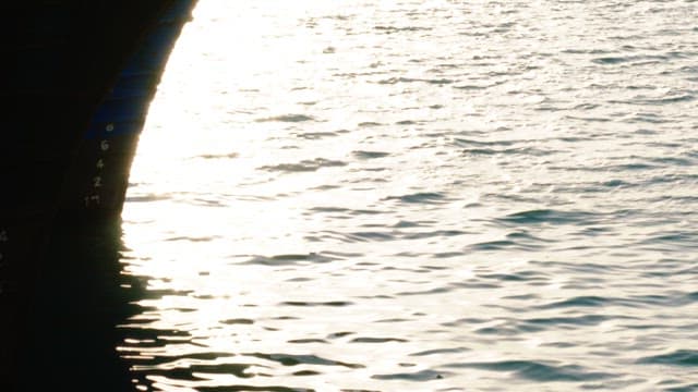 View of sparkling water under sunlight