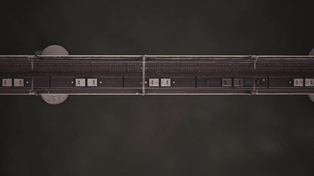 Train crossing a bridge over a river