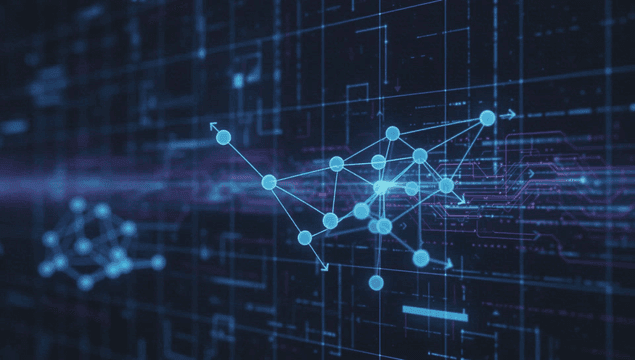 Digital network with connected nodes