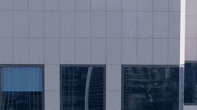 Modern building with reflective windows