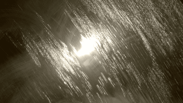 Sparkling light reflected in water