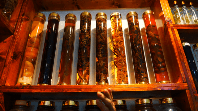 Displayed Old Infusion Liquors