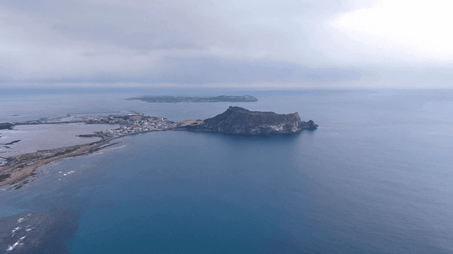 Coast with view of island