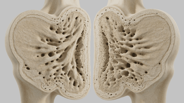 Detailed view of bone structure