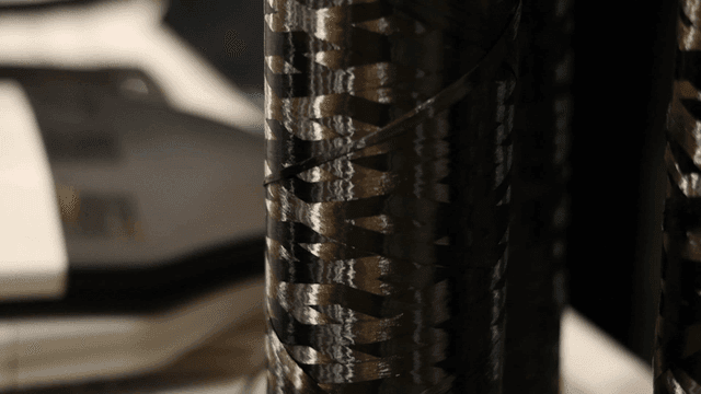Spool of carbon fiber yarn