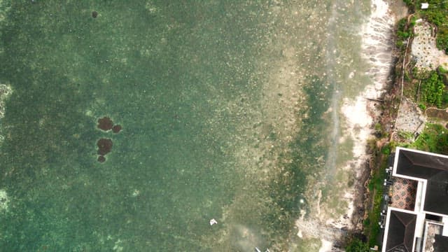 Coastal view with clear waters and shoreline