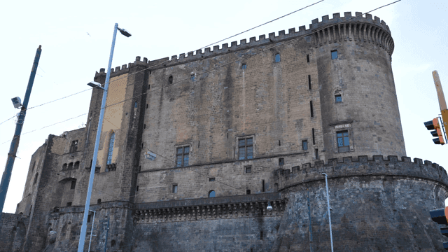 Historic castle with stone walls
