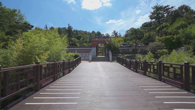 Serene Traditional Korean Architecture in Nature