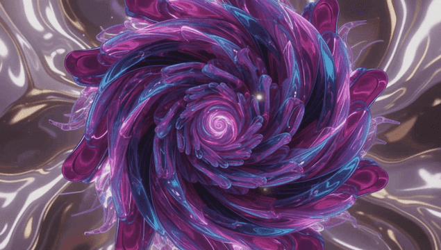 Colorful swirling abstract pattern