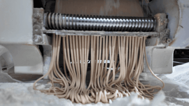 제면기에서 나오는 면