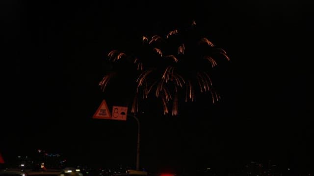 밤하늘을 밝히는 불꽃놀이