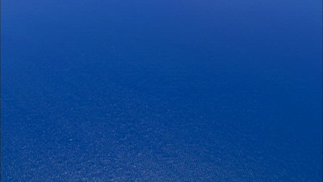 광활한 바다 속 열대 섬들의 전망