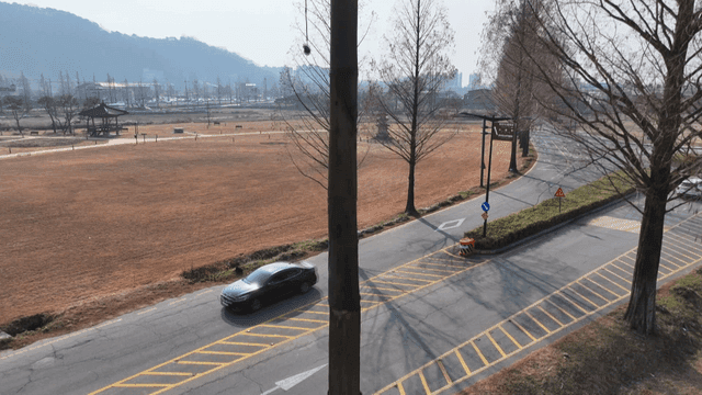 Historical monument by road