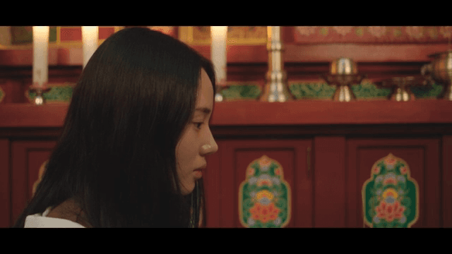 Woman having her fortune told at a fortune teller