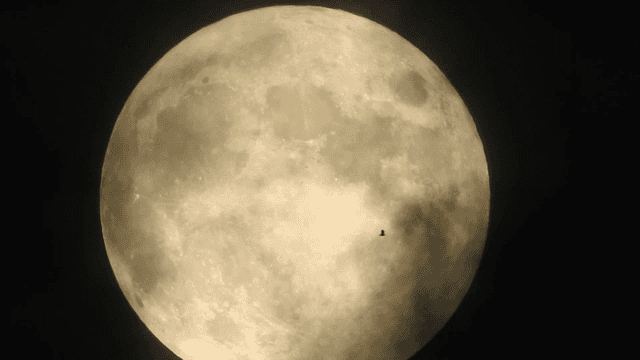 밤하늘의 보름달