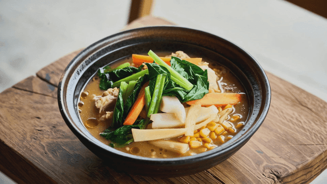 Hoto pot dish with various vegetables
