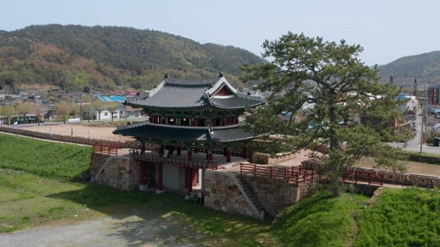 Korean Historic Traditional Fortress with the Site Remaining