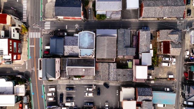 View of a small urban neighborhood