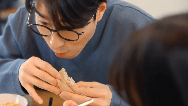 Family enjoying breakfast together