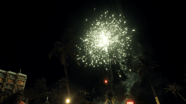 밤하늘을 밝히는 불꽃놀이