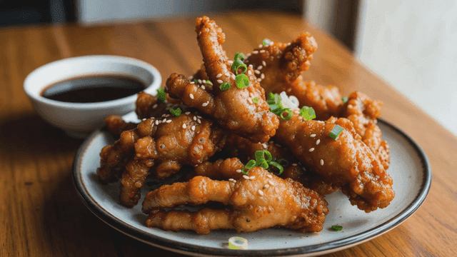 Spicy stir-fried chicken feet